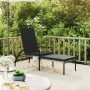 Graue PE-Rattan-Sonnenliege mit Fußstütze von vidaXL, Liegen - Ref: Foro24-317630, Preis: 92,99 €, Rabatt: %