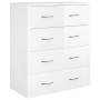 Sideboard with 4 glossy white drawers 60x30.5x71 cm by vidaXL, Sideboards - Ref: Foro24-342579, Price: 79,64 €, Discount: %