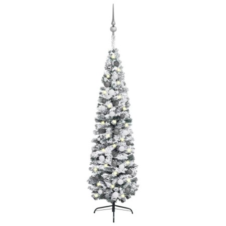 Pre-lit Christmas tree with lights and green balls 210 cm by vidaXL, Christmas trees - Ref: Foro24-3077906, Price: 84,74 €, D...