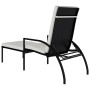 Sun loungers with footrest 2 units black synthetic rattan by vidaXL, Loungers - Ref: Foro24-317632, Price: 180,48 €, Discount: %