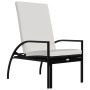 Sun loungers with footrest 2 units black synthetic rattan by vidaXL, Loungers - Ref: Foro24-317632, Price: 180,48 €, Discount: %