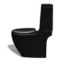 Juego de váter WC y bidé de cerámica negro de vidaXL, Baños y bidés - Ref: Foro24-270060, Precio: 353,48 €, Descuento: %