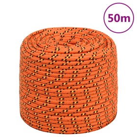 Orange polypropylene boat rope 10 mm 50 m by vidaXL, Ropes and metal cords - Ref: Foro24-152666, Price: 30,99 €, Discount: %