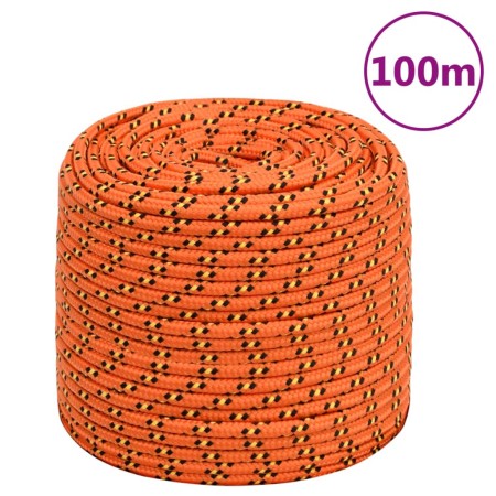 Orange polypropylene boat rope 8 mm 100 m by vidaXL, Ropes and metal cords - Ref: Foro24-152662, Price: 32,92 €, Discount: %