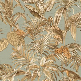 DUTCH WALLCOVERINGS Bird-of-Paradise Tapete grünblau von DUTCH WALLCOVERINGS, Bemaltes Papier - Ref: Foro24-430615, Preis: 38...