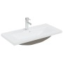 Mueble de baño con lavabo madera contrachapada roble ahumado de vidaXL, Tocadores de baño - Ref: Foro24-3120345, Precio: 250,...