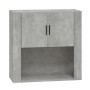 Armario de pared madera contrachapada gris hormigón 80x33x80 cm de vidaXL, Aparadores - Ref: Foro24-816588, Precio: 80,50 €, ...