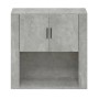 Armario de pared madera contrachapada gris hormigón 80x33x80 cm de vidaXL, Aparadores - Ref: Foro24-816588, Precio: 80,50 €, ...