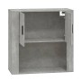 Armario de pared madera contrachapada gris hormigón 80x33x80 cm de vidaXL, Aparadores - Ref: Foro24-816588, Precio: 80,50 €, ...