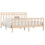 Estructura de cama de madera maciza de pino 200x200 cm de vidaXL, Camas y somieres - Ref: Foro24-3107048, Precio: 138,34 €, D...