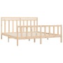 Estructura de cama de madera maciza de pino 200x200 cm de vidaXL, Camas y somieres - Ref: Foro24-3107048, Precio: 138,34 €, D...