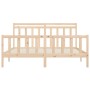 Estructura de cama de madera maciza de pino 200x200 cm de vidaXL, Camas y somieres - Ref: Foro24-3107048, Precio: 138,34 €, D...