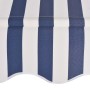 Manual retractable awning 200 cm blue and white striped by vidaXL, Awnings - Ref: Foro24-43220, Price: 71,91 €, Discount: %