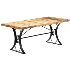 Massiver Mangoholz-Esstisch 180x90x76 cm von vidaXL, Küchen- und Esstische - Ref: Foro24-282766, Preis: 364,86 €, Rabatt: %