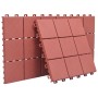 Terrassenplatten 10 Stück roter Kunststoff 30,5x30,5 cm von vidaXL, Böden und Teppiche - Ref: Foro24-48230, Preis: 53,39 €, R...