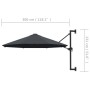 Wall parasol with metal bar 300 cm anthracite by vidaXL, Umbrellas - Ref: Foro24-44865, Price: 93,05 €, Discount: %