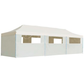 Pop-up-Faltzelt mit 8 Seitenwänden 3x9 m creme von vidaXL, Zelte und Pavillons - Ref: Foro24-44976, Preis: 378,99 €, Rabatt: %