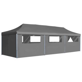 Faltbares Pop-up Partyzelt mit 8 Wänden Anthrazit 3x9 m von vidaXL, Zelte und Pavillons - Ref: Foro24-44982, Preis: 378,65 €,...