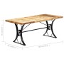 Massiver Mangoholz-Esstisch 180x90x76 cm von vidaXL, Küchen- und Esstische - Ref: Foro24-282766, Preis: 364,86 €, Rabatt: %