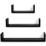 Wall shelves 6 units black by vidaXL, Shelves and shelves - Ref: Foro24-275989, Price: 90,94 €, Discount: %