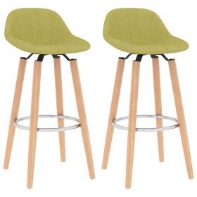 Kitchen stools 2 units green fabric by vidaXL, Kitchen stools - Ref: Foro24-289382, Price: 121,99 €, Discount: %