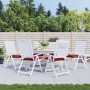 Gartenstuhlkissen 6 Stück rot roter Oxford-Stoff 40x40x7 cm von vidaXL, Kissen für Stühle und Sofas - Ref: Foro24-314889, Pre...