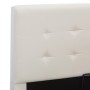 Hydraulic canapé bed white synthetic leather 90x200 cm by vidaXL, Beds and slatted bases - Ref: Foro24-285516, Price: 314,99 ...