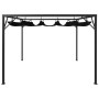 Garden gazebo with anthracite gray retractable roof 3x3 m by vidaXL, Tents and gazebos - Ref: Foro24-47954, Price: 279,10 €, ...