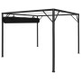 Garden gazebo with anthracite gray retractable roof 3x3 m by vidaXL, Tents and gazebos - Ref: Foro24-47954, Price: 279,10 €, ...