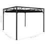 Garden gazebo with anthracite gray retractable roof 3x3 m by vidaXL, Tents and gazebos - Ref: Foro24-47954, Price: 279,10 €, ...