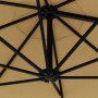 Wall-mounted umbrella with a 300 cm metal bar in taupe gray. by vidaXL, Umbrellas - Ref: Foro24-44866, Price: 93,99 €, Discou...