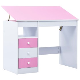 Neigbarer Zeichentisch für Kinder in Rosa und Weiß von vidaXL, Kunst- und Zeichentische - Ref: Foro24-287447, Preis: 139,99 €...