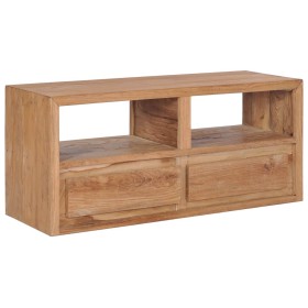 Solid teak wood TV stand 90x30x40 cm by vidaXL, TV Furniture - Ref: Foro24-282848, Price: 167,15 €, Discount: %