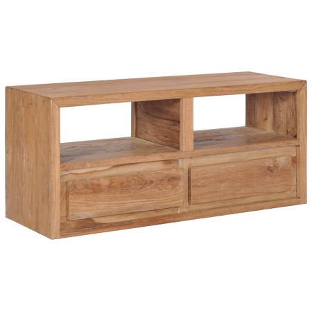 Mueble de TV madera maciza de teca 90x30x40 cm de vidaXL, Muebles TV - Ref: Foro24-282848, Precio: 167,15 €, Descuento: %