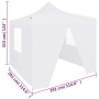 Professional folding tent with 4 walls white steel 3x3 m by vidaXL, Tents and gazebos - Ref: Foro24-48861, Price: 165,73 €, D...