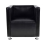 Sillón de cuero sintético negro de vidaXL, Sillones - Ref: Foro24-240068, Precio: 163,93 €, Descuento: %