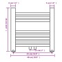 Straight bathroom towel radiator 480x480 mm by vidaXL, Radiators - Ref: Foro24-140840, Price: 58,65 €, Discount: %