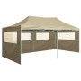 Professional folding tent with 4 cream-colored steel walls 3x6m by vidaXL, Tents and gazebos - Ref: Foro24-48866, Price: 250,...