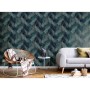 DUTCH WALLCOVERINGS Papel de pared Palm azul petróleo de DUTCH WALLCOVERINGS, Papel pintado - Ref: Foro24-430634, Precio: 35,...