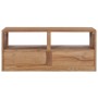 Solid teak wood TV stand 90x30x40 cm by vidaXL, TV Furniture - Ref: Foro24-282848, Price: 173,61 €, Discount: %