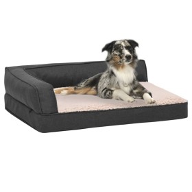 Dark gray ergonomic dog bed mattress 75x53 cm by vidaXL, Beds for dogs - Ref: Foro24-171326, Price: 48,76 €, Discount: %