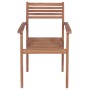 Stackable garden chairs 6 pcs teak wood with cushions by vidaXL, Garden chairs - Ref: Foro24-3072575, Price: 499,99 €, Discou...