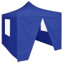 Carpa plegable profesional con 4 paredes acero azul 2x2 m de vidaXL, Carpas y cenadores - Ref: Foro24-48879, Precio: 130,03 €...