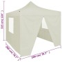 Professional folding tent with 4 cream-colored steel walls 2x2m by vidaXL, Tents and gazebos - Ref: Foro24-48882, Price: 113,...