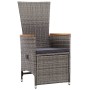 Reclining garden chairs and cushions 2 pcs gray synthetic rattan by vidaXL, Garden chairs - Ref: Foro24-46045, Price: 241,67 ...