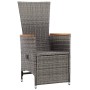 Reclining garden chairs and cushions 2 pcs gray synthetic rattan by vidaXL, Garden chairs - Ref: Foro24-46045, Price: 241,67 ...