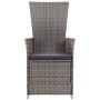 Reclining garden chairs and cushions 2 pcs gray synthetic rattan by vidaXL, Garden chairs - Ref: Foro24-46045, Price: 241,67 ...