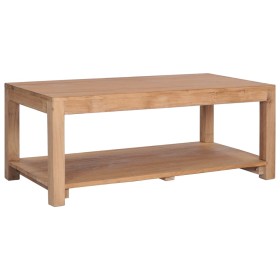 Mesa de centro de madera maciza de teca 100x50x40 cm de vidaXL, Mesas de centro - Ref: Foro24-282849, Precio: 154,13 €, Descu...