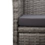 Reclining garden chairs and cushions 2 pcs gray synthetic rattan by vidaXL, Garden chairs - Ref: Foro24-46045, Price: 241,67 ...