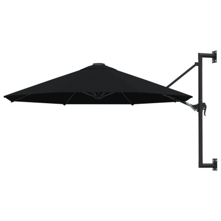 Wall umbrella with black metal pole 300 cm by vidaXL, Umbrellas - Ref: Foro24-47300, Price: 92,99 €, Discount: %